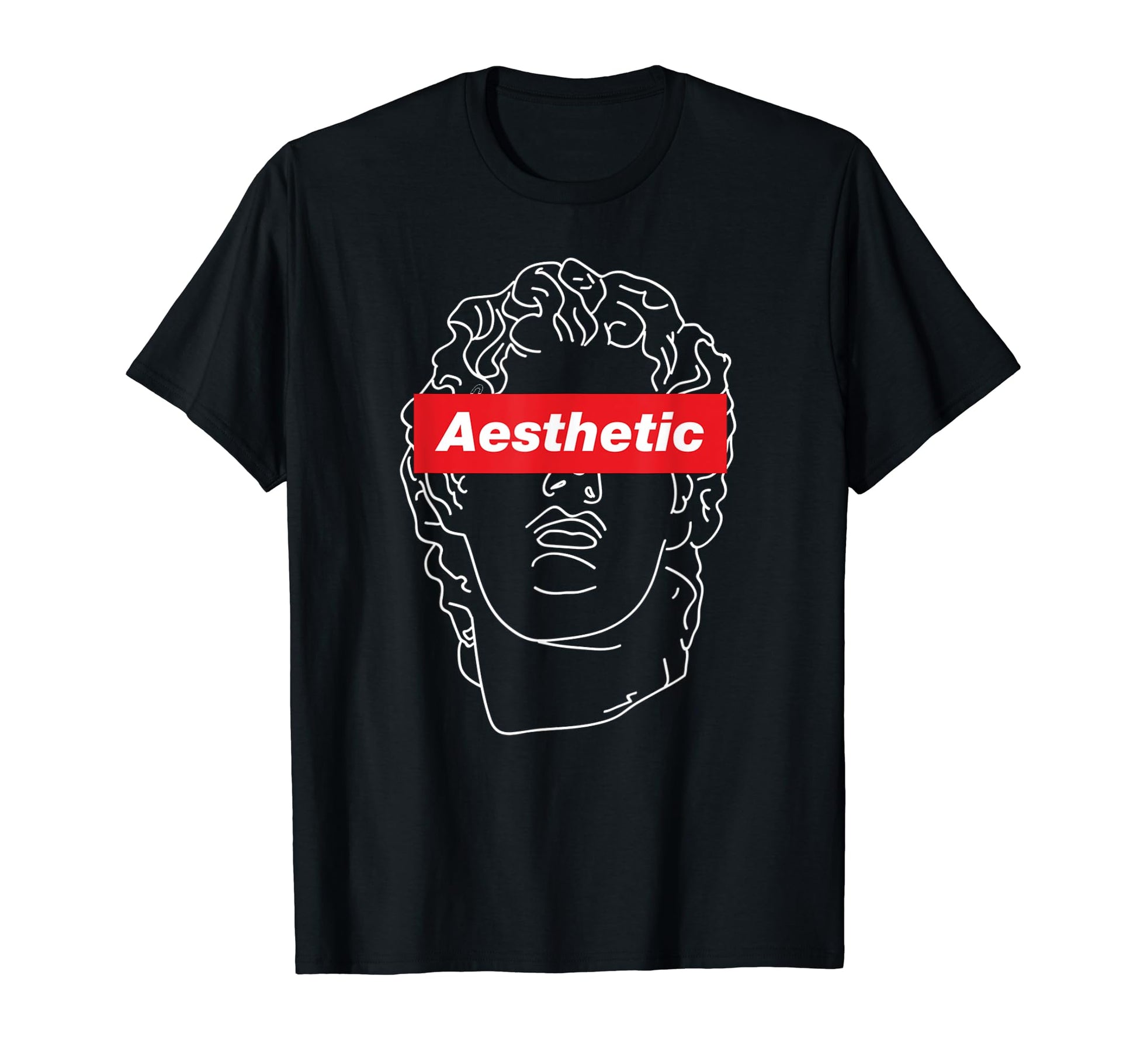 Glitch Greek Statue Retrowave T-Shirt - Fun Novelty Design for Adults - T-Shirt, Sweatshirt, Hoodie