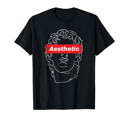 Glitch Greek Statue Retrowave T-Shirt - Fun Novelty Design for Adults - T-Shirt, Sweatshirt, Hoodie