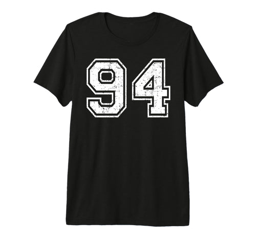 94 Number Ninety Four Team Sports T-Shirt - Aesthetic Graphic for Adults - T-Shirt, Sweatshirt, Hoodie