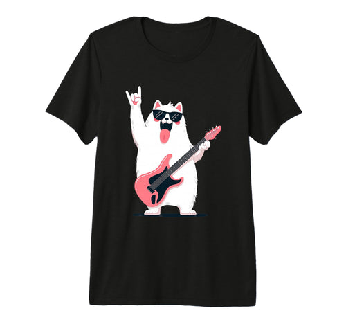 Funny Rock Dog Guitar Playing Animal T-Shirt - Fun Novelty Design Unisex - T-Shirt, Sweatshirt, Hoodie