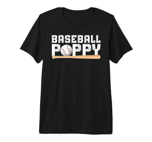 Mens Baseball Poppy Proud Grandpa T-Shirt - Novelty Apparel for Adults - T-Shirt, Sweatshirt, Hoodie