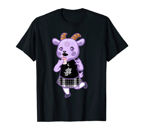 Goat Strawberry Milk Goth Goat T-Shirt - Graphic Print Unisex - T-Shirt, Sweatshirt, Hoodie