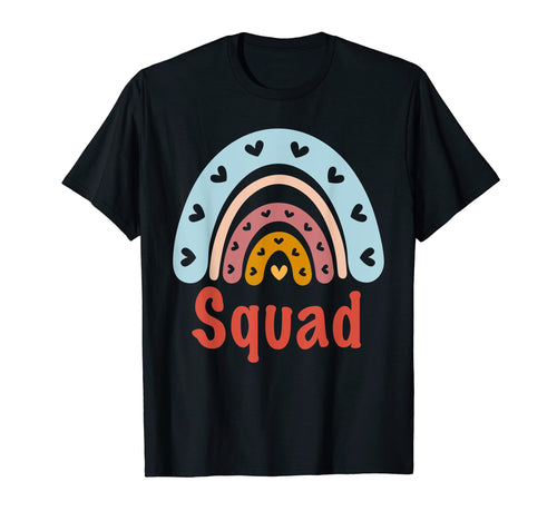 Squad Birthday Rainbow Boho Squad T-Shirt - Graphic Print for Adults - T-Shirt, Sweatshirt, Hoodie