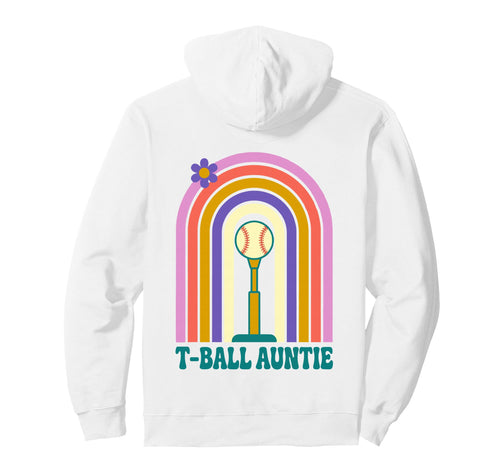 Funny T Ball Auntie Softball Ball T Hoodie - Custom Art Print for Adults - T-Shirt, Sweatshirt, Hoodie