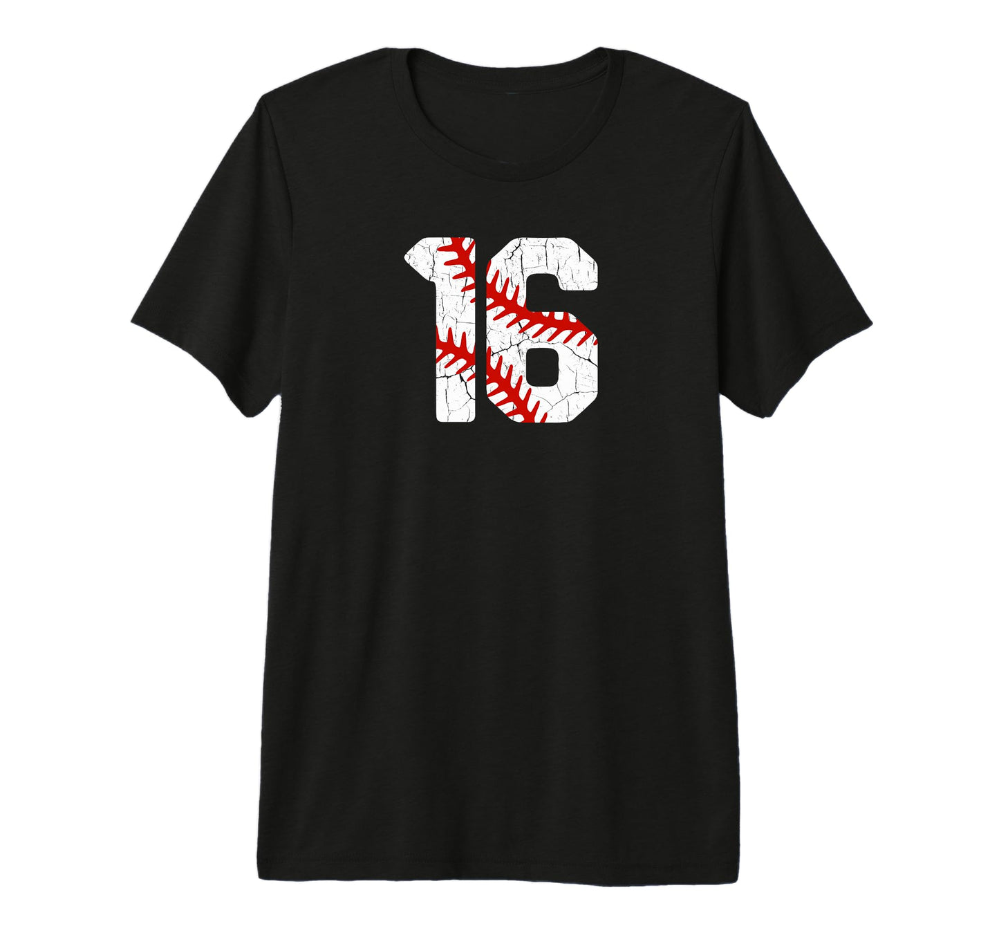 Baseball Player Jersey Number 16 16 T-Shirt - Casual Everyday Wear Unisex - T-Shirt, Sweatshirt, Hoodie