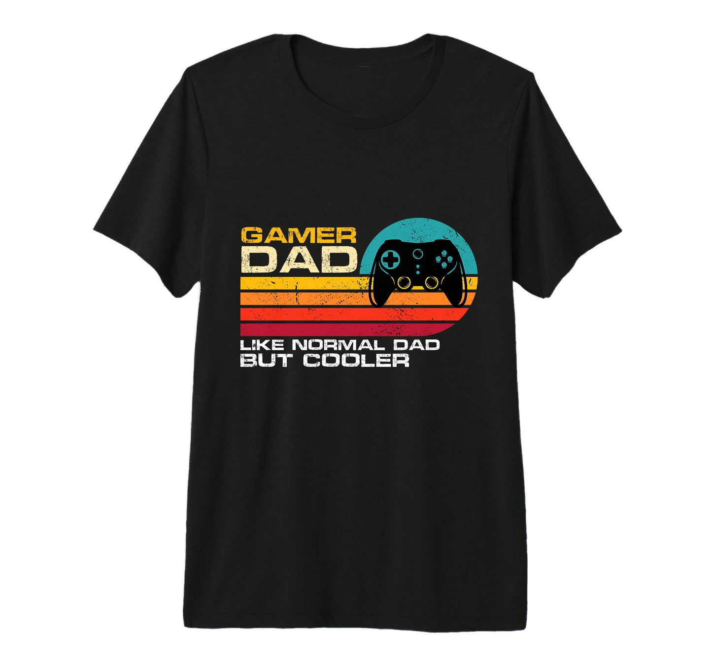 Gamer Dad Like Normal Dad But Cooler T-Shirt - Custom Art Print for Adults - T-Shirt, Sweatshirt, Hoodie