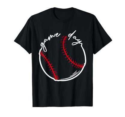 Game Day Baseball Leopard Baseball T-Shirt - Minimalist Print Men Women - T-Shirt, Sweatshirt, Hoodie