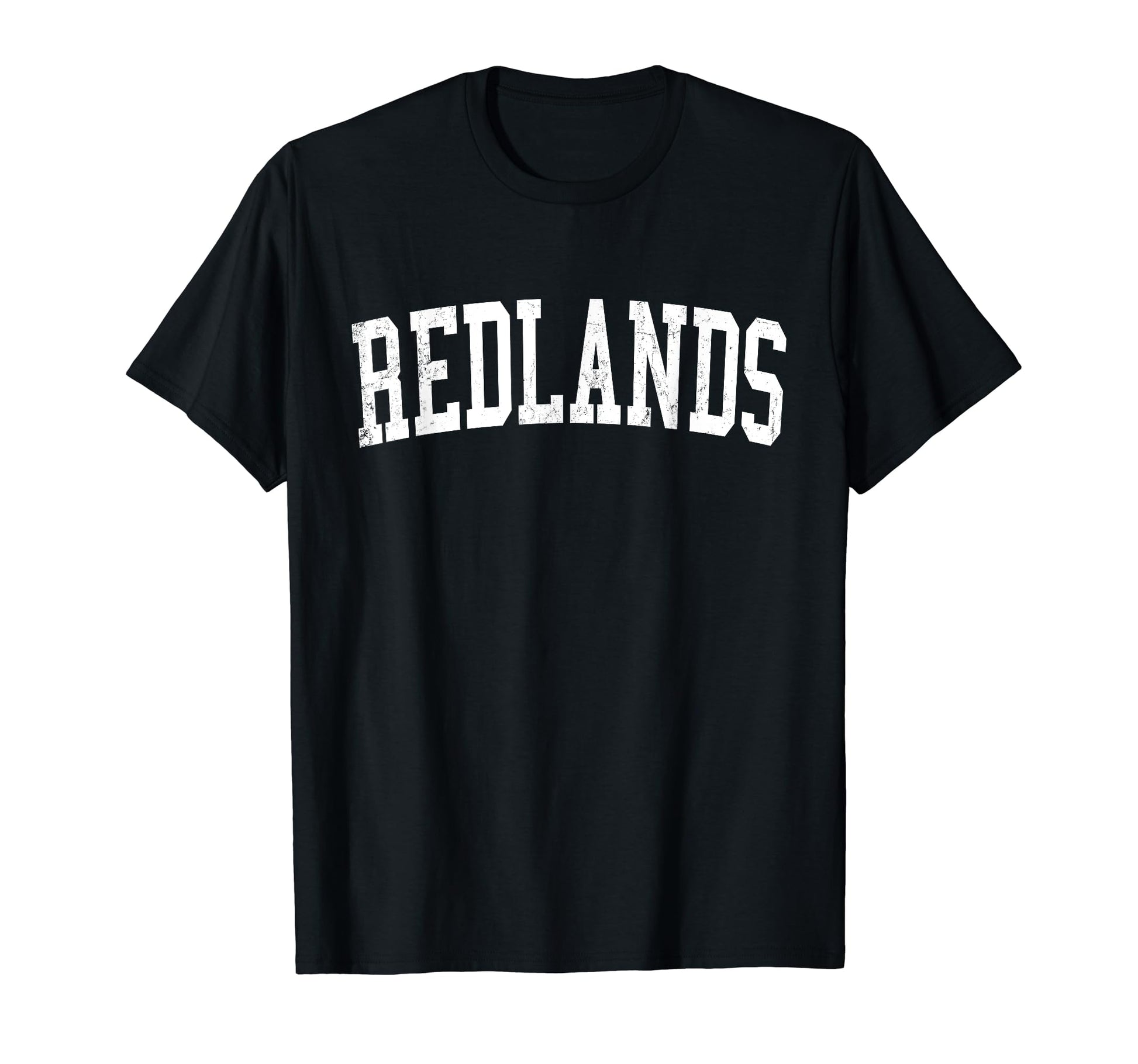 Redlands Ca Distressed White Varsity T-Shirt - Streetwear Style Unisex - T-Shirt, Sweatshirt, Hoodie
