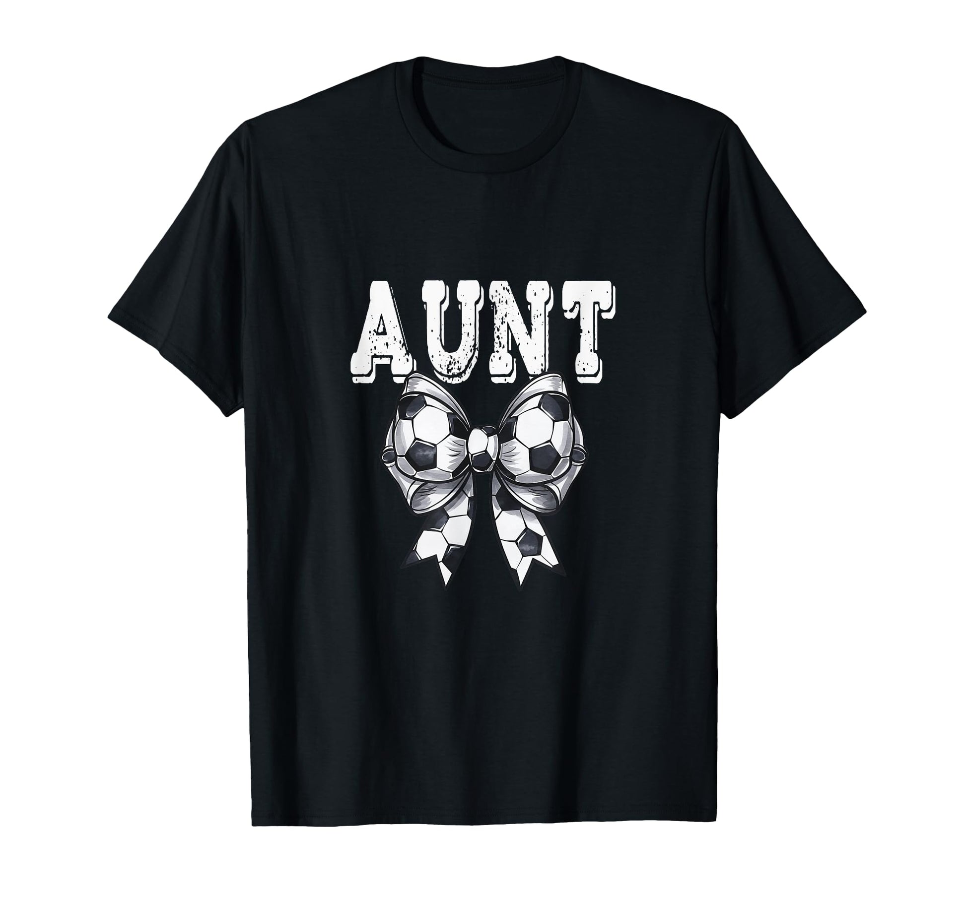 Coquette Soccer Bow Aunt Sister Grandma T-Shirt - Novelty Apparel Men Women - T-Shirt, Sweatshirt, Hoodie