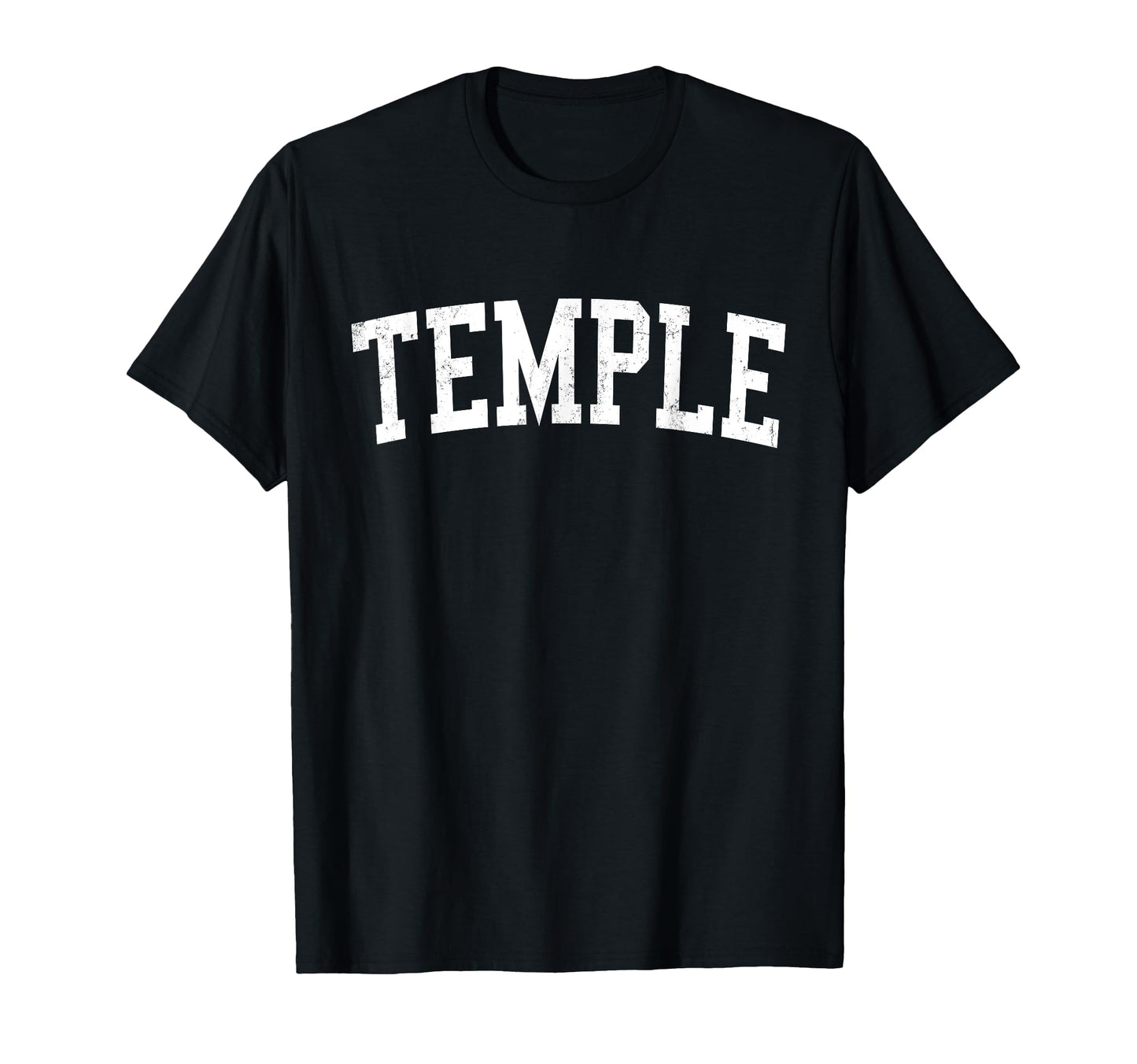 Temple Tx Distressed White Varsity T-Shirt - Unique Graphic Men Women - T-Shirt, Sweatshirt, Hoodie