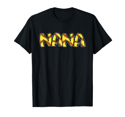 Softball Nana Birthday Party T-Shirt - Graphic Print for Adults - T-Shirt, Sweatshirt, Hoodie