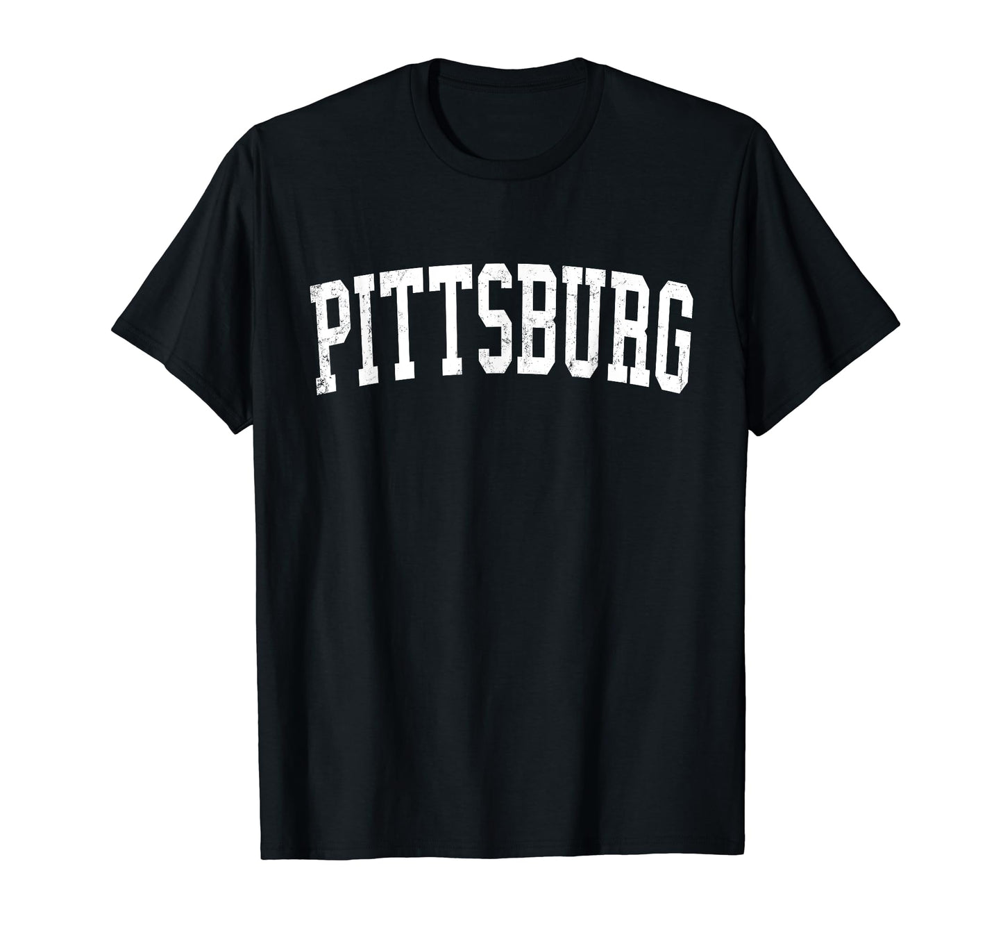 Pittsburg Ks Distressed White Varsity T-Shirt - Trendy Graphic Men Women - T-Shirt, Sweatshirt, Hoodie