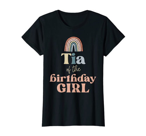 Womens Tia Birthday Boho Rainbow Party T-Shirt - Unique Graphic Unisex - T-Shirt, Sweatshirt, Hoodie