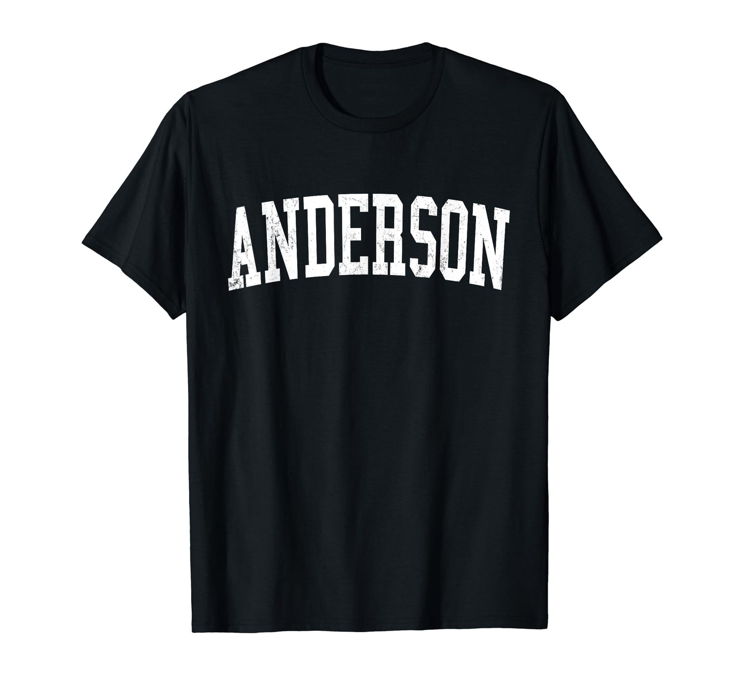 Anderson Distressed White Varsity T-Shirt - Aesthetic Graphic Men Women - T-Shirt, Sweatshirt, Hoodie