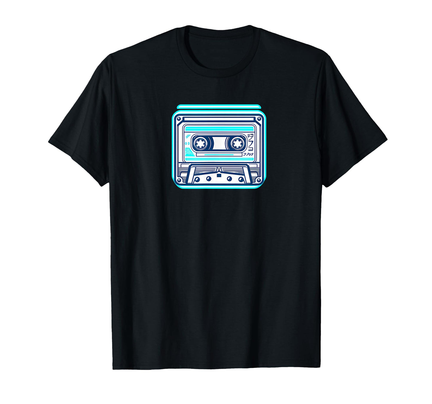 Cyber Synth Vaporwave Cassette T-Shirt - Fun Novelty Design for Adults - T-Shirt, Sweatshirt, Hoodie