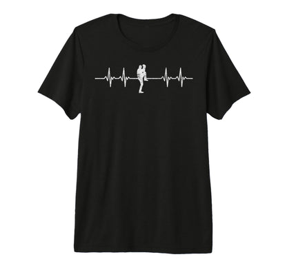 Baseball Player Heartbeat Coach Dad T-Shirt - Aesthetic Graphic Men Women - T-Shirt, Sweatshirt, Hoodie