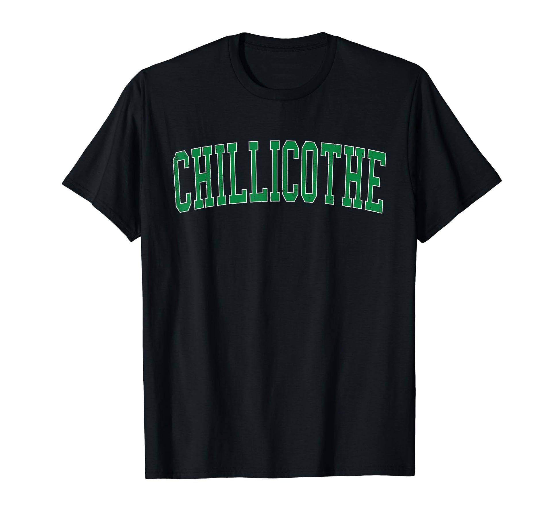 Chillicothe Oh Distressed Green T-Shirt - Custom Art Print Men Women - T-Shirt, Sweatshirt, Hoodie
