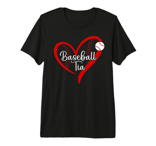 Baseball Tia Heart Tia Baseball Player T-Shirt - Fun Novelty Design Unisex - T-Shirt, Sweatshirt, Hoodie