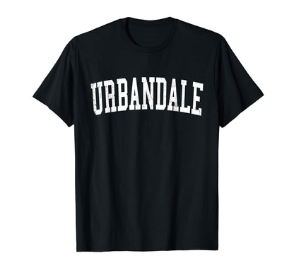 Urbandale Ia Distressed White Varsity T-Shirt - Trendy Graphic Unisex - T-Shirt, Sweatshirt, Hoodie