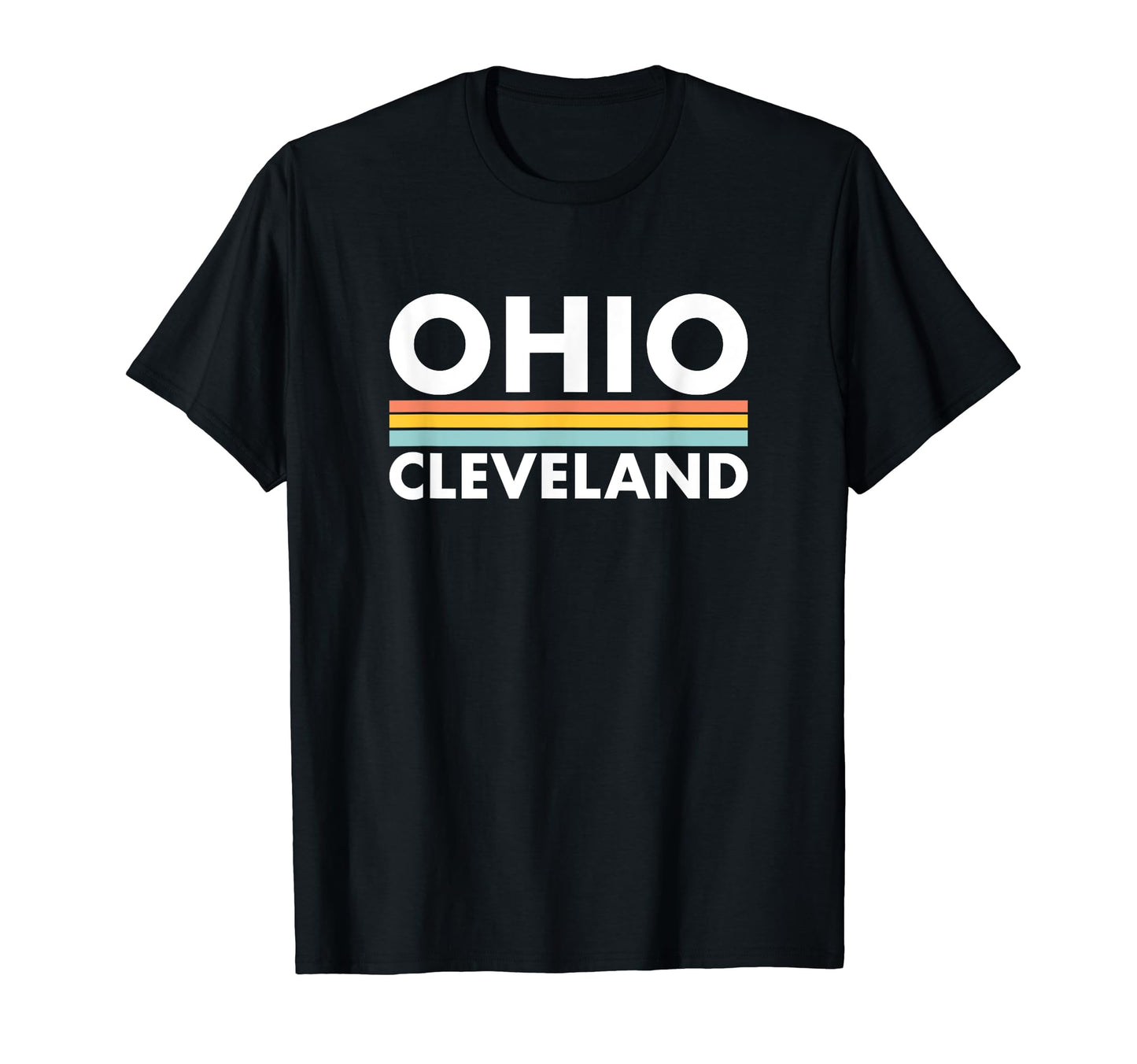 Ohio Cleveland Stripes T-Shirt - Custom Art Print Unisex - T-Shirt, Sweatshirt, Hoodie