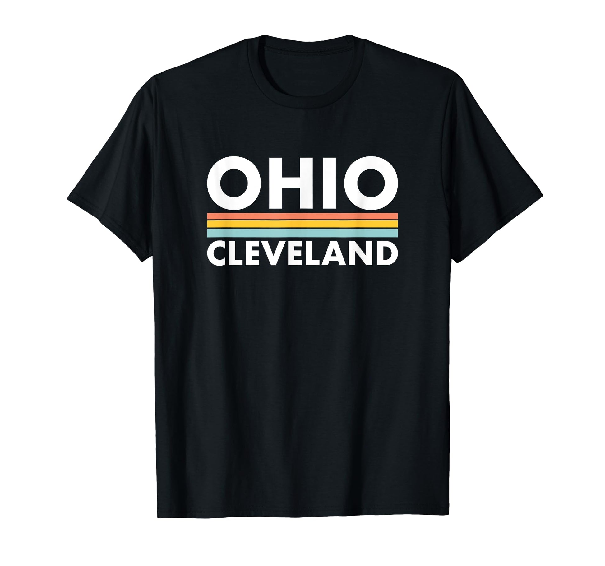 Ohio Cleveland Stripes T-Shirt - Custom Art Print Unisex - T-Shirt, Sweatshirt, Hoodie