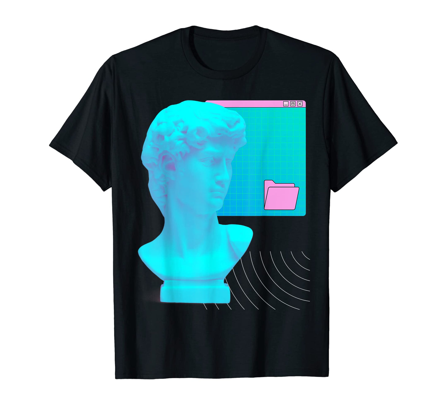 Vaporwave Aesthetic Statue Grunge T-Shirt - Casual Everyday Wear Unisex - T-Shirt, Sweatshirt, Hoodie