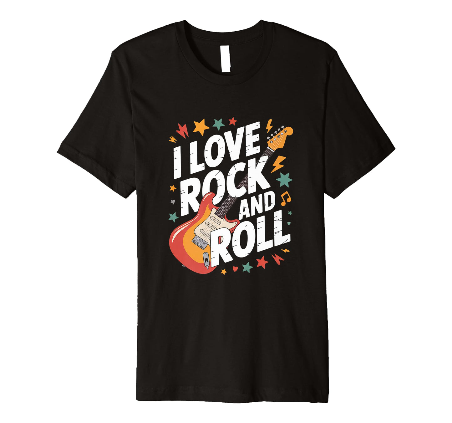 I Love Rock And Roll Electric Guitar T-Shirt - Streetwear Style Men Women - T-Shirt, Sweatshirt, Hoodie