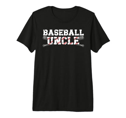 Mens Baseball Uncle Proud Baseball T-Shirt - Minimalist Print Men Women - T-Shirt, Sweatshirt, Hoodie