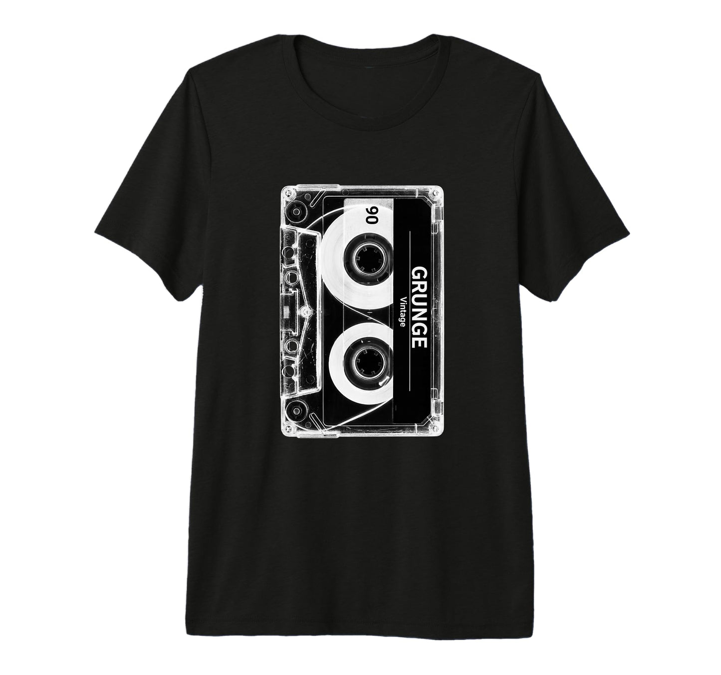 Grunge Cassette Tape Throwback Tri Blend T-Shirt - Graphic Print Unisex - T-Shirt, Sweatshirt, Hoodie