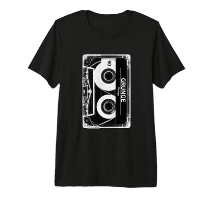 Grunge Cassette Tape Throwback Tri Blend T-Shirt - Graphic Print Unisex - T-Shirt, Sweatshirt, Hoodie