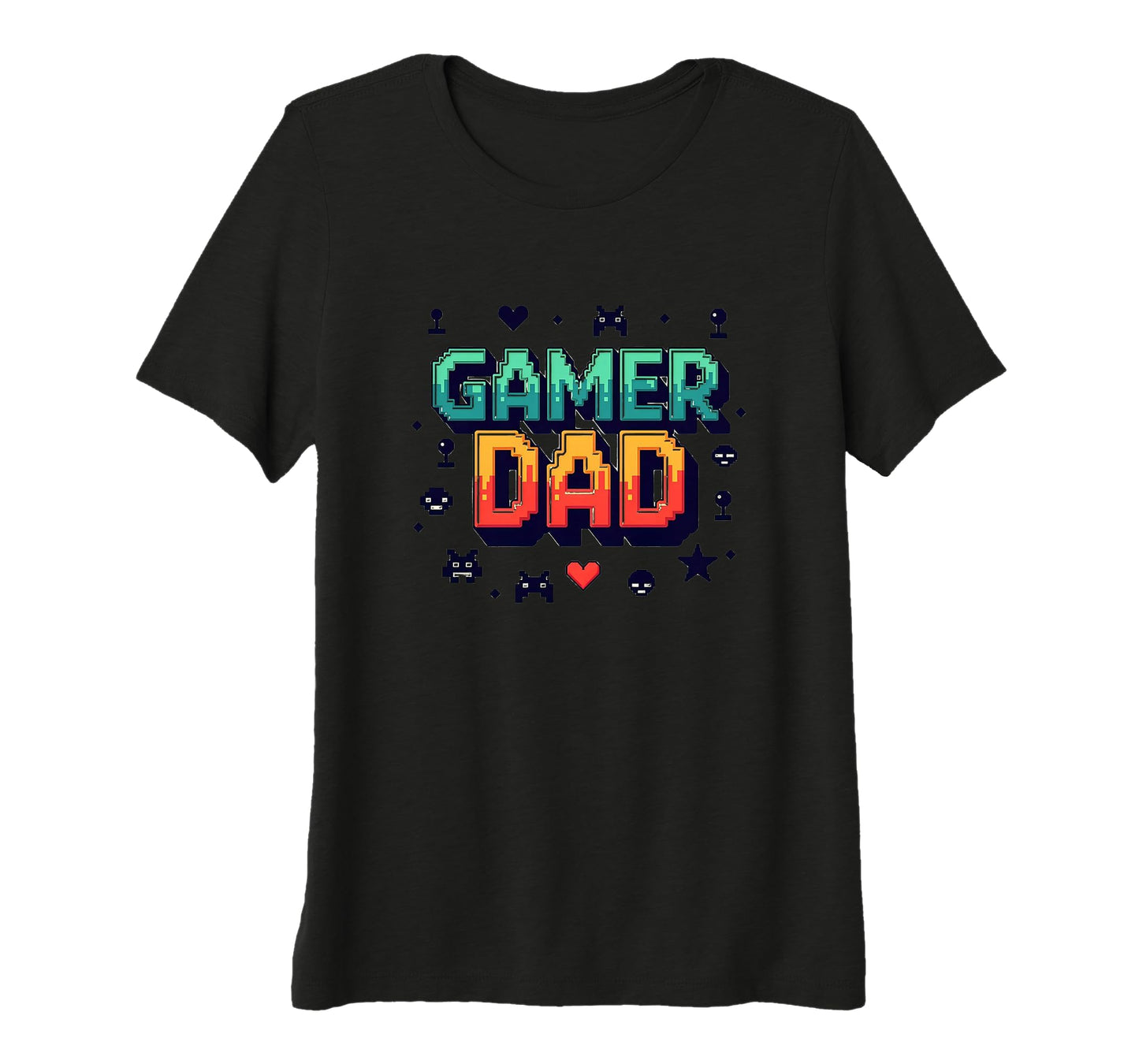 Gamer Dad Pixel Art Fathers Day Gaming T-Shirt - Aesthetic Graphic Unisex - T-Shirt, Sweatshirt, Hoodie