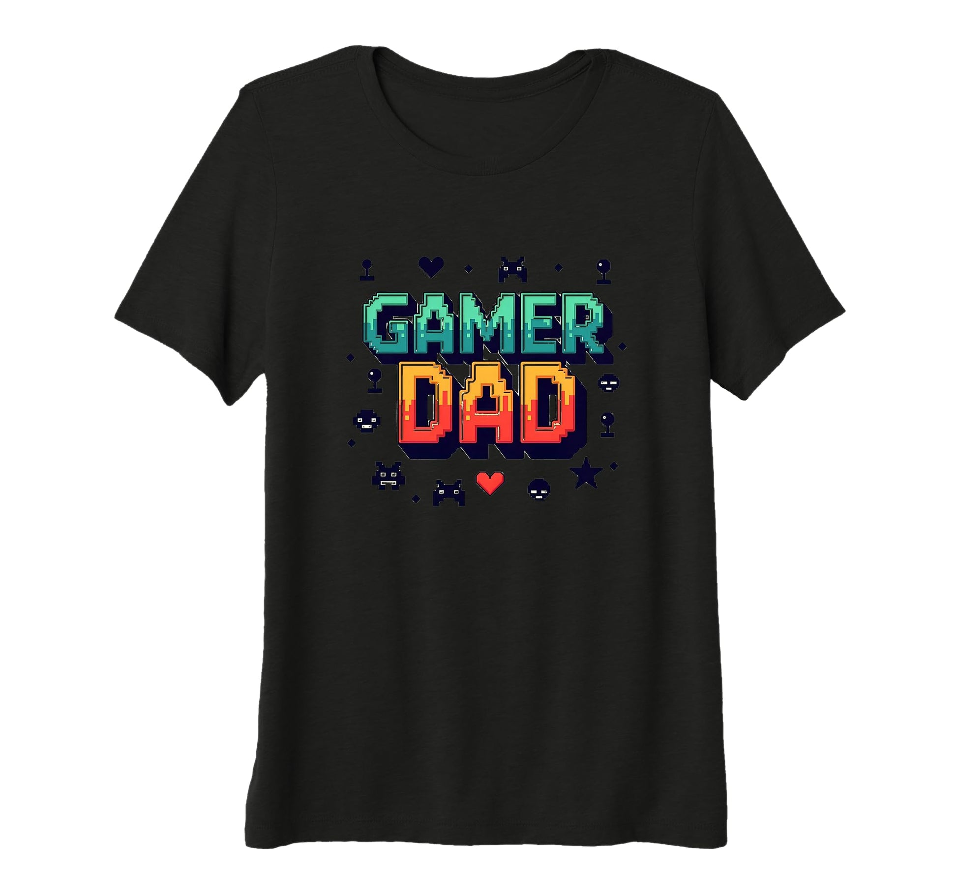 Gamer Dad Pixel Art Fathers Day Gaming T-Shirt - Aesthetic Graphic Unisex - T-Shirt, Sweatshirt, Hoodie
