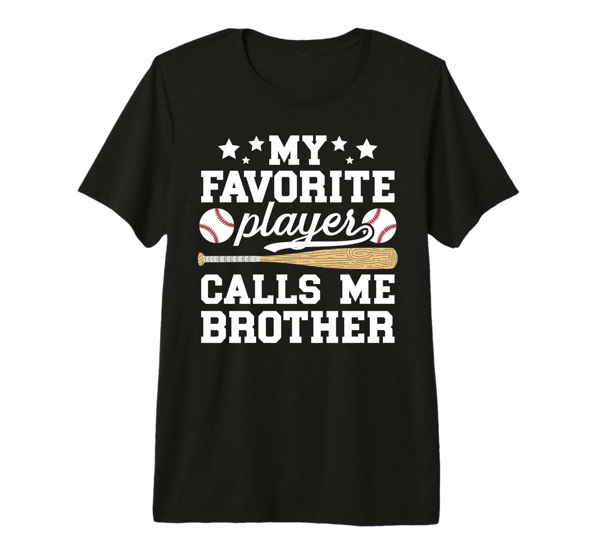 Baseball Brother Baseball Player T-Shirt - Custom Art Print Men Women - T-Shirt, Sweatshirt, Hoodie