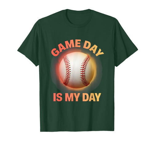 Game Day Is My Day Baseball Mom T-Shirt - Fun Novelty Design Unisex - T-Shirt, Sweatshirt, Hoodie