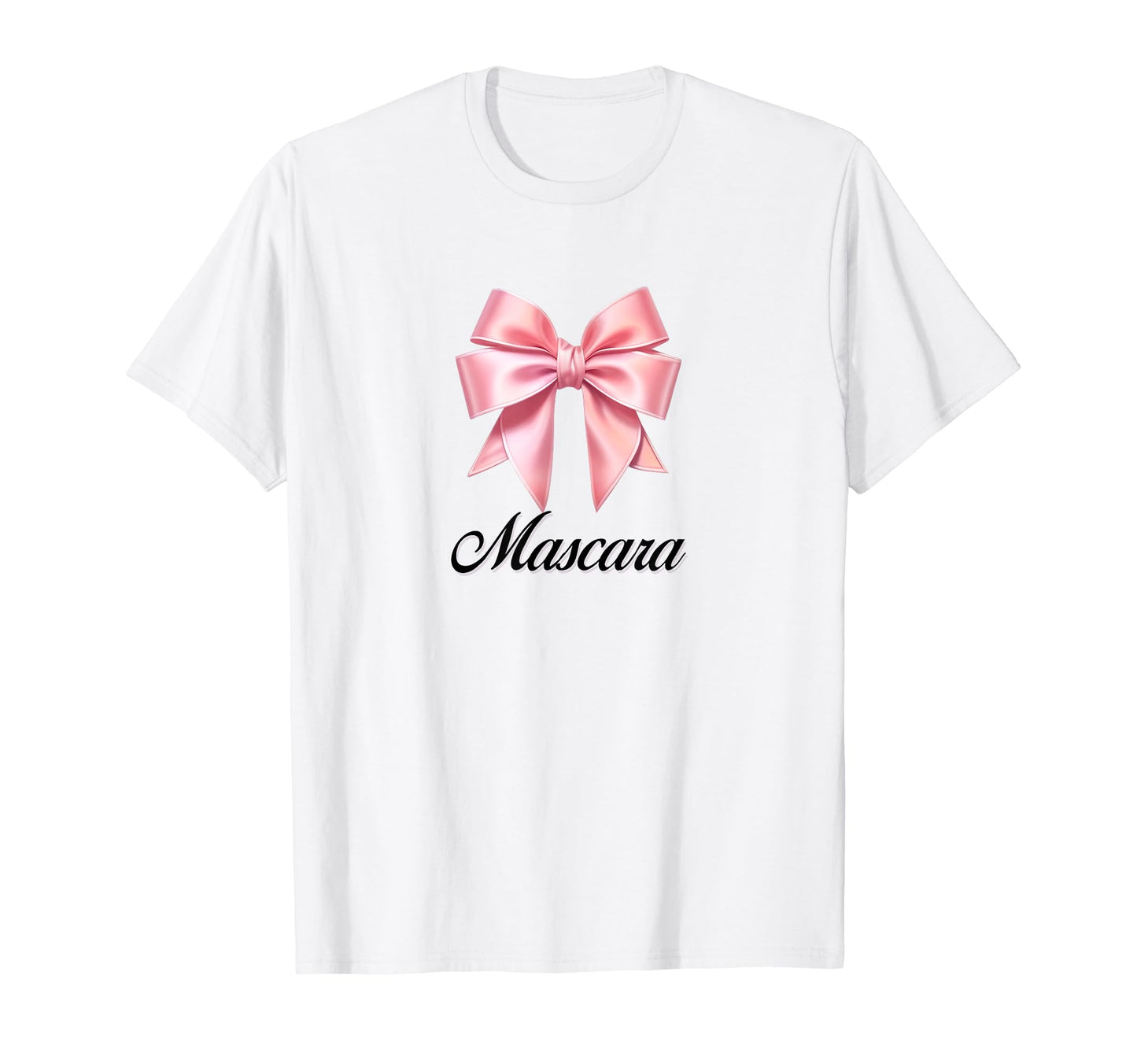 Mascara Bow Coquette Bow Girlcore Y2K T-Shirt - Custom Art Print Men Women - T-Shirt, Sweatshirt, Hoodie