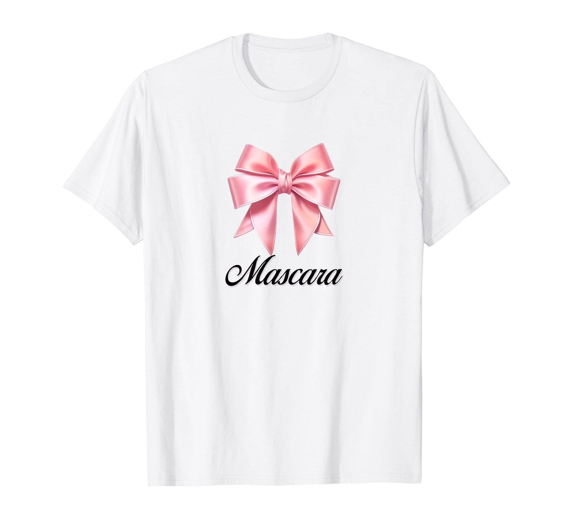 Mascara Bow Coquette Bow Girlcore Y2K T-Shirt - Custom Art Print Men Women - T-Shirt, Sweatshirt, Hoodie