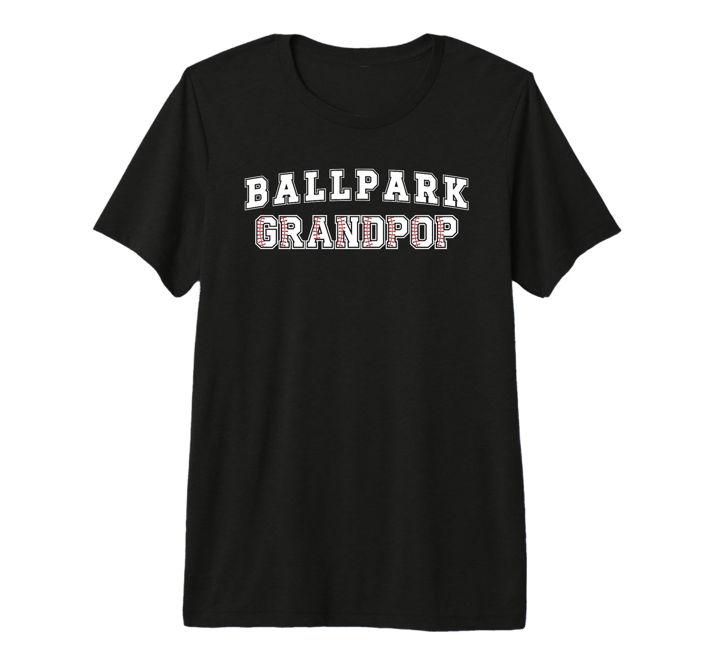 Mens Ballpark Grandpop Baseball T-Shirt - Casual Everyday Wear Men Women - T-Shirt, Sweatshirt, Hoodie