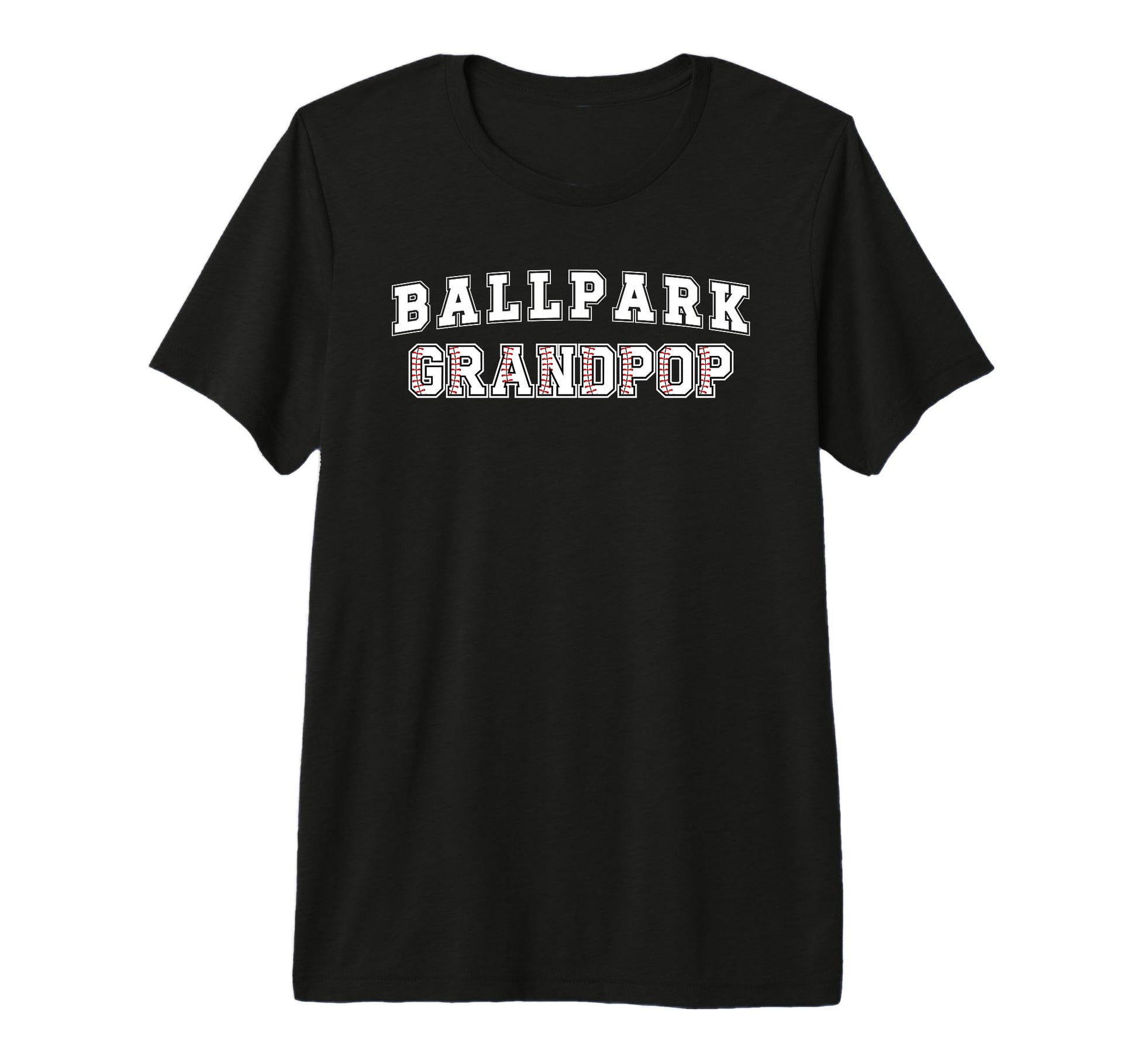 Mens Ballpark Grandpop Baseball T-Shirt - Casual Everyday Wear Men Women - T-Shirt, Sweatshirt, Hoodie