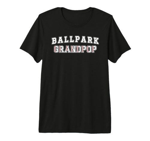 Mens Ballpark Grandpop Baseball T-Shirt - Casual Everyday Wear Men Women - T-Shirt, Sweatshirt, Hoodie