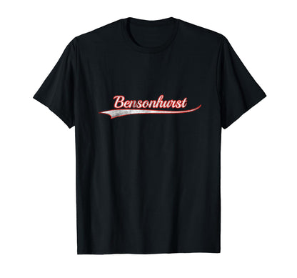 Bensonhurst Varsity Distressed Throwback T-Shirt - Unique Graphic Unisex - T-Shirt, Sweatshirt, Hoodie