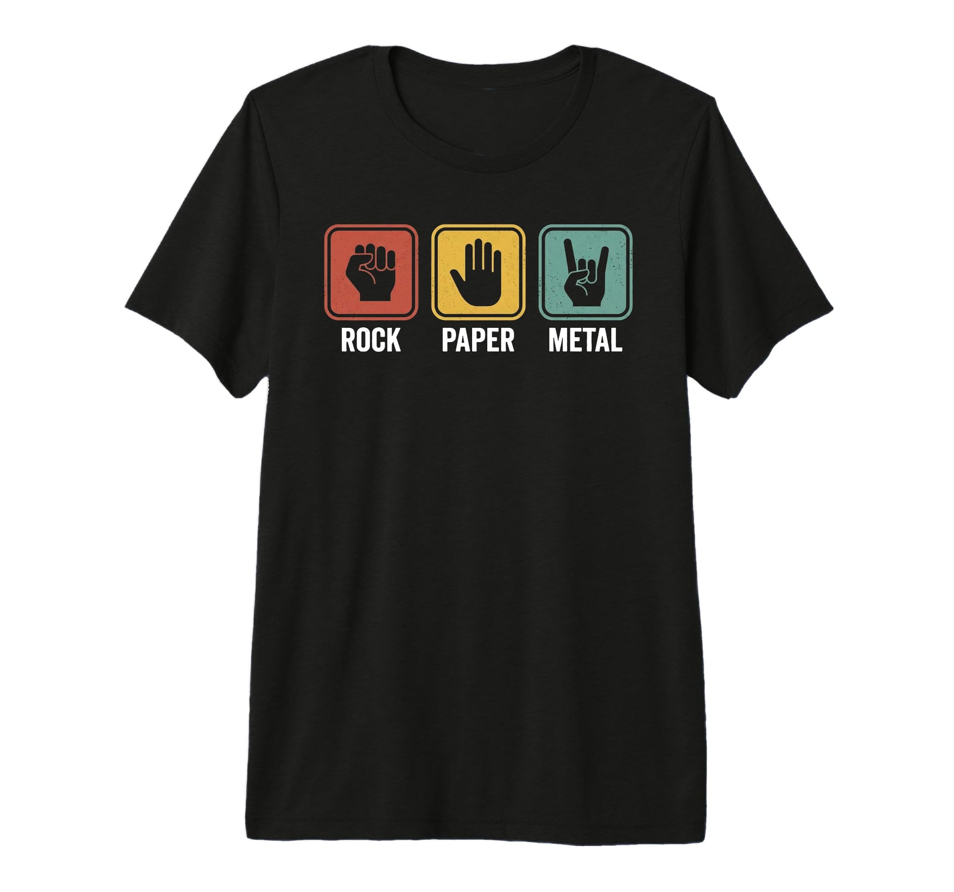 Rock Paper Metal Rock N Roll Funny T-Shirt - Casual Everyday Wear Unisex - T-Shirt, Sweatshirt, Hoodie