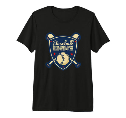 Baseball Great Grandmother Matching T-Shirt - Unique Graphic for Adults - T-Shirt, Sweatshirt, Hoodie