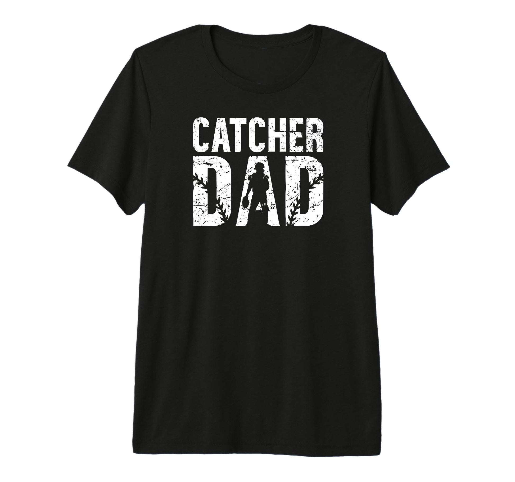 Mens Baseball Catcher Dad Proud T-Shirt - Minimalist Print for Adults - T-Shirt, Sweatshirt, Hoodie