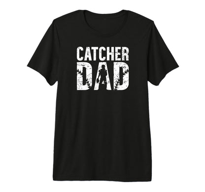 Mens Baseball Catcher Dad Proud T-Shirt - Minimalist Print for Adults - T-Shirt, Sweatshirt, Hoodie