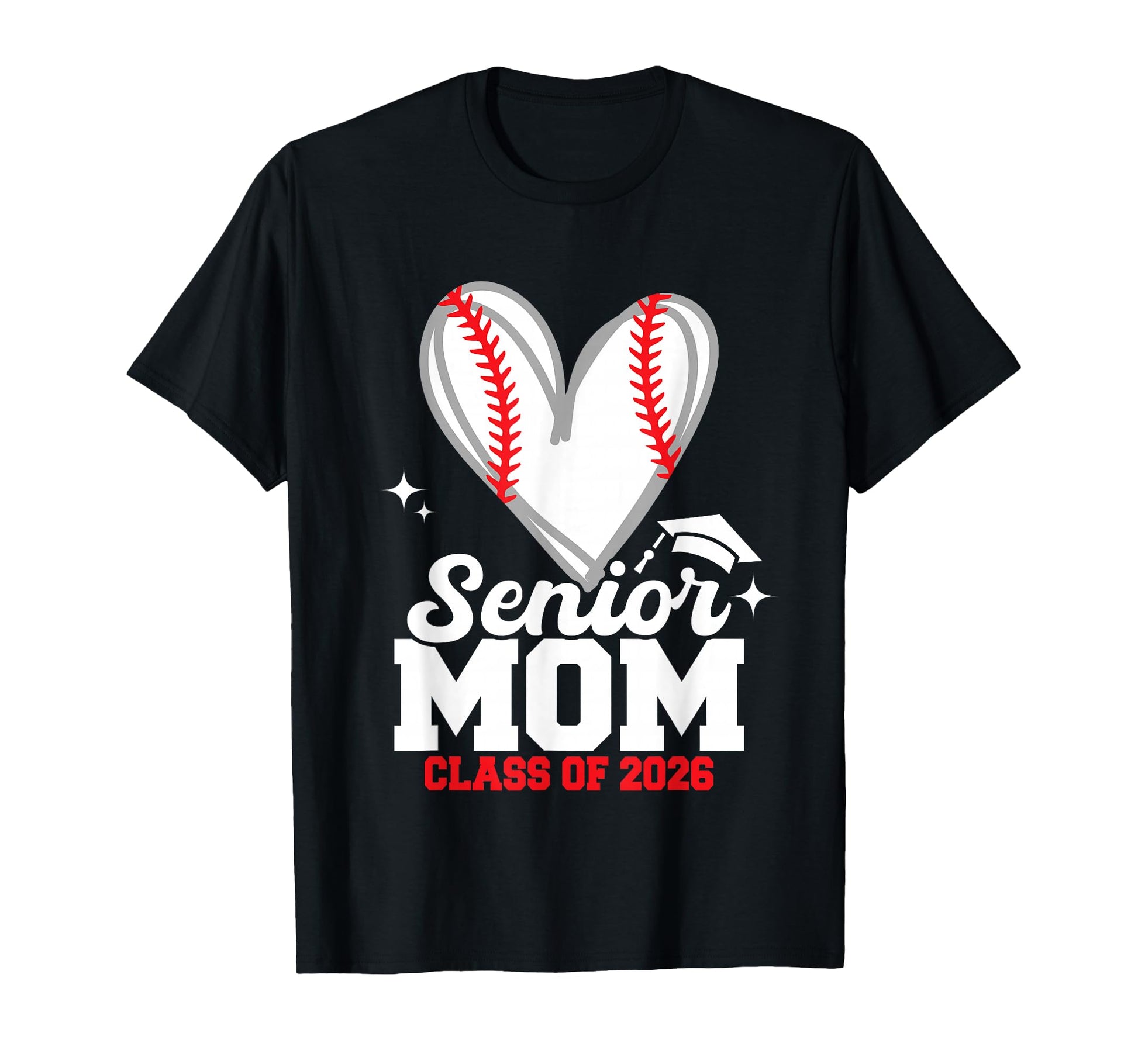 Senior Mom Class 2026 Baseball T-Shirt - Streetwear Style Unisex - T-Shirt, Sweatshirt, Hoodie