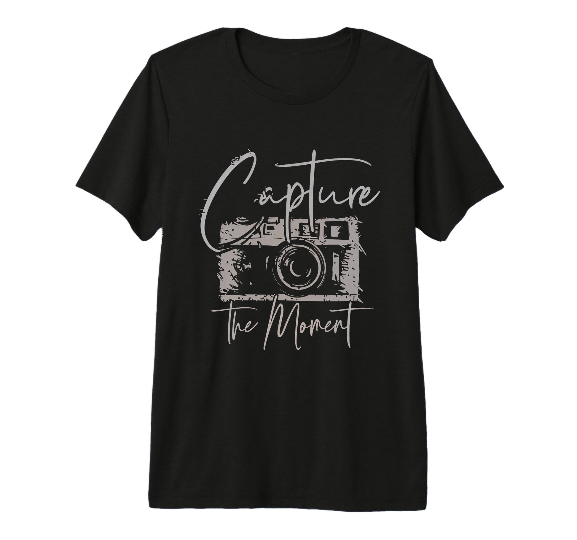 Capture Moment Photography Camera Art T-Shirt - Minimalist Print Unisex - T-Shirt, Sweatshirt, Hoodie