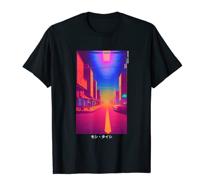 90S Synthwave Japanese Vaporwave Art T-Shirt - Trendy Graphic for Adults - T-Shirt, Sweatshirt, Hoodie