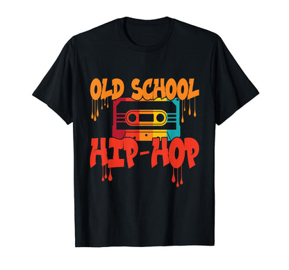 Old School Hip Hop 80S 90S Graffiti T-Shirt - Minimalist Print for Adults - T-Shirt, Sweatshirt, Hoodie