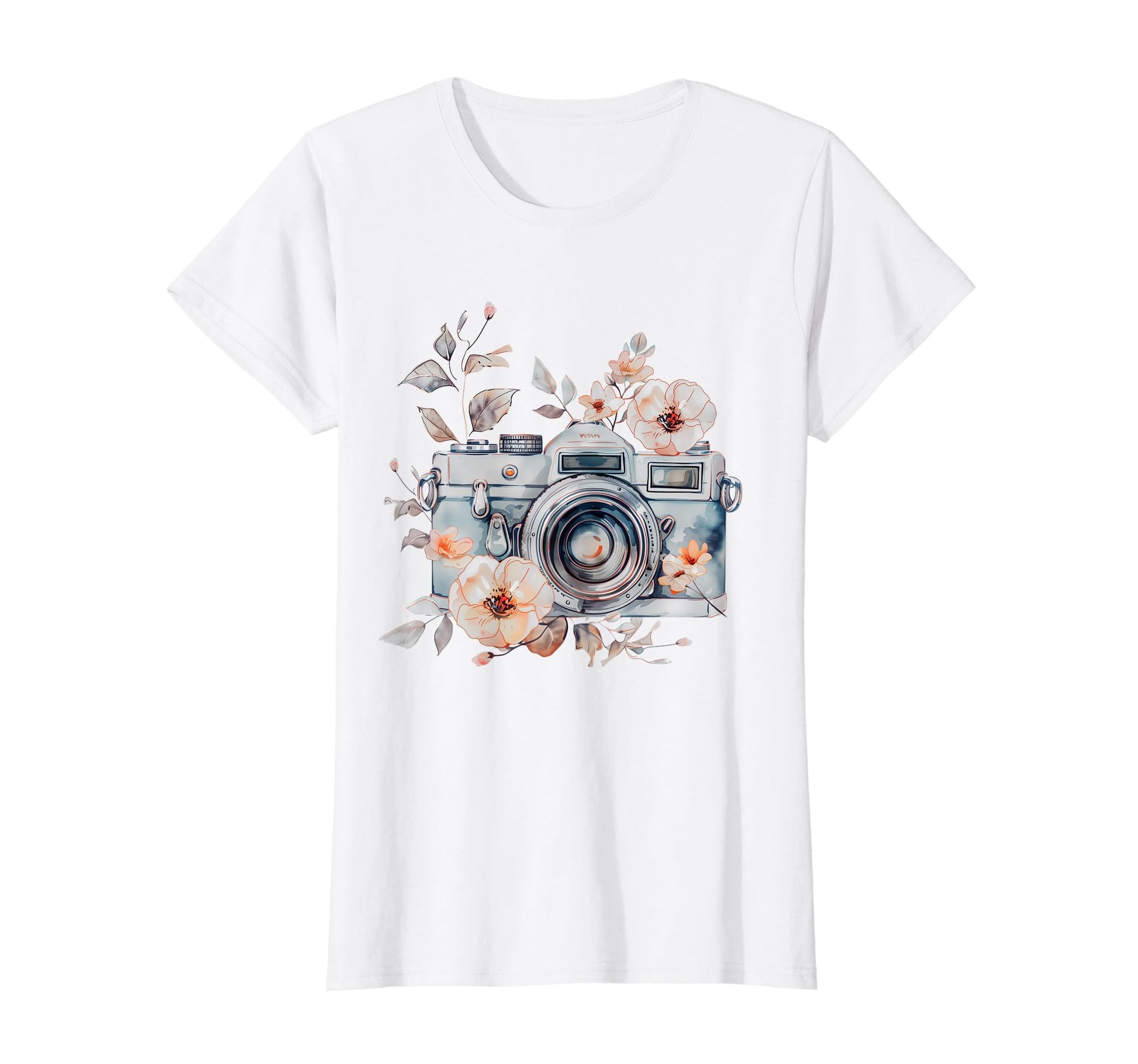 Photographer Camera Flowers Photography T-Shirt - Aesthetic Graphic Unisex - T-Shirt, Sweatshirt, Hoodie