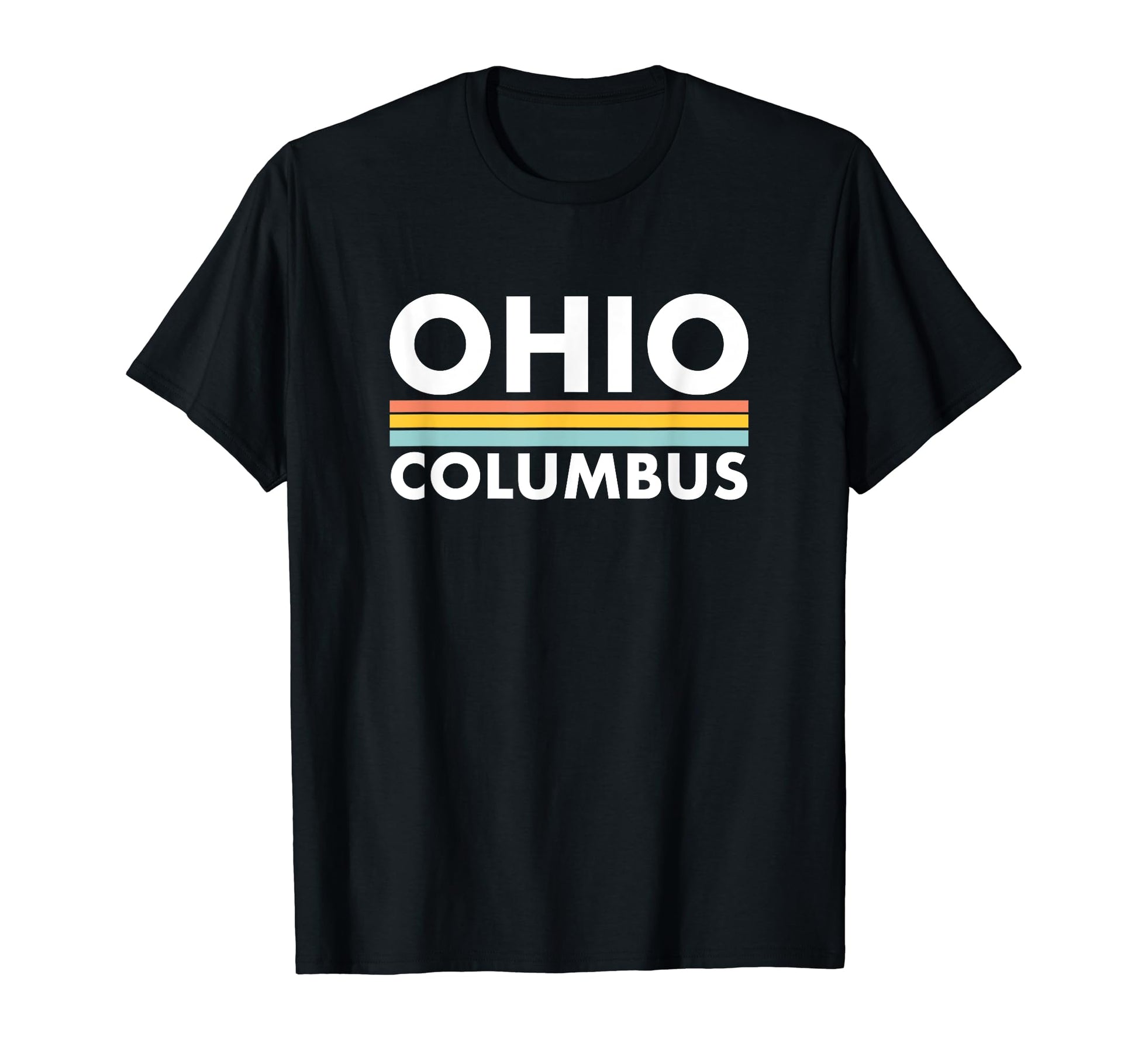 Ohio Columbus Stripes T-Shirt - Custom Art Print Men Women - T-Shirt, Sweatshirt, Hoodie